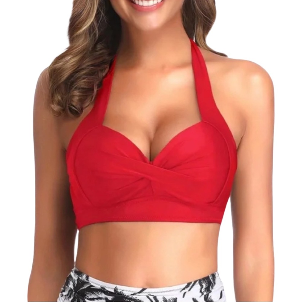 NWT Push up halter bikini top by Tempt me.